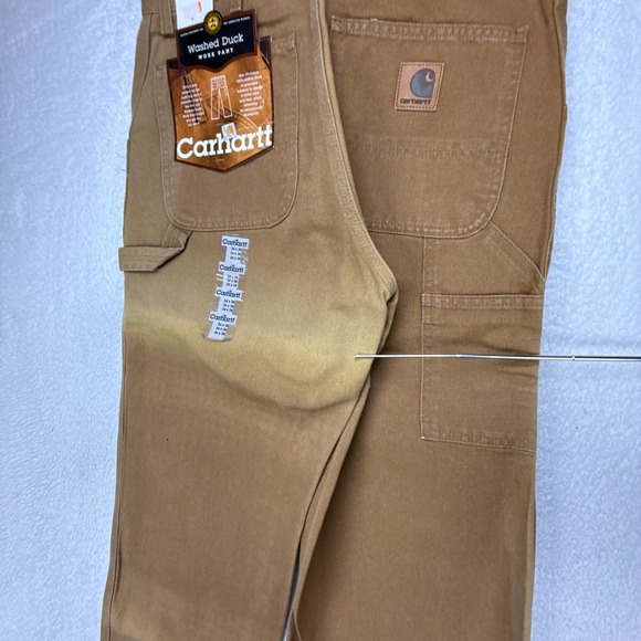 Carhartt Washed Duck Work Pants B11 BRN 34x36 Mens Brown NOS NWT